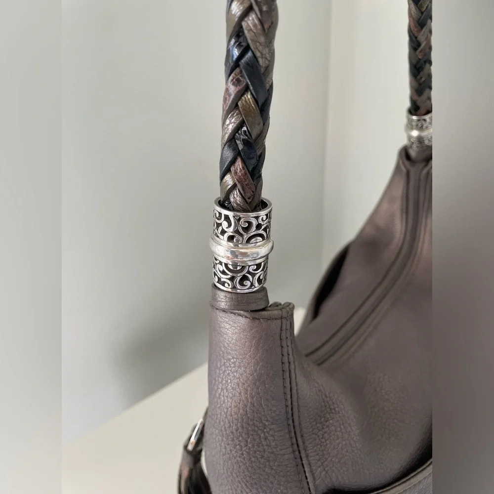 Brighton Barbados Zip Top Hobo Bag